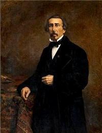 Portrait of Jacob A Jacobs: Portrait by Eugène Joors